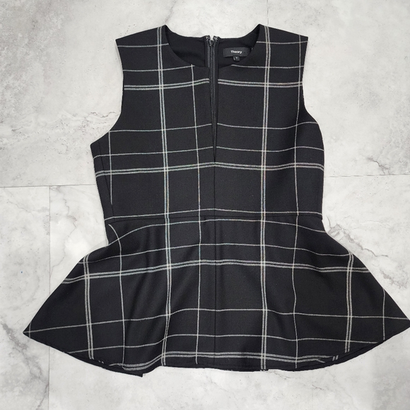 Theory Ralnaka B Burren Check Top Szs Small - Picture 3 of 9